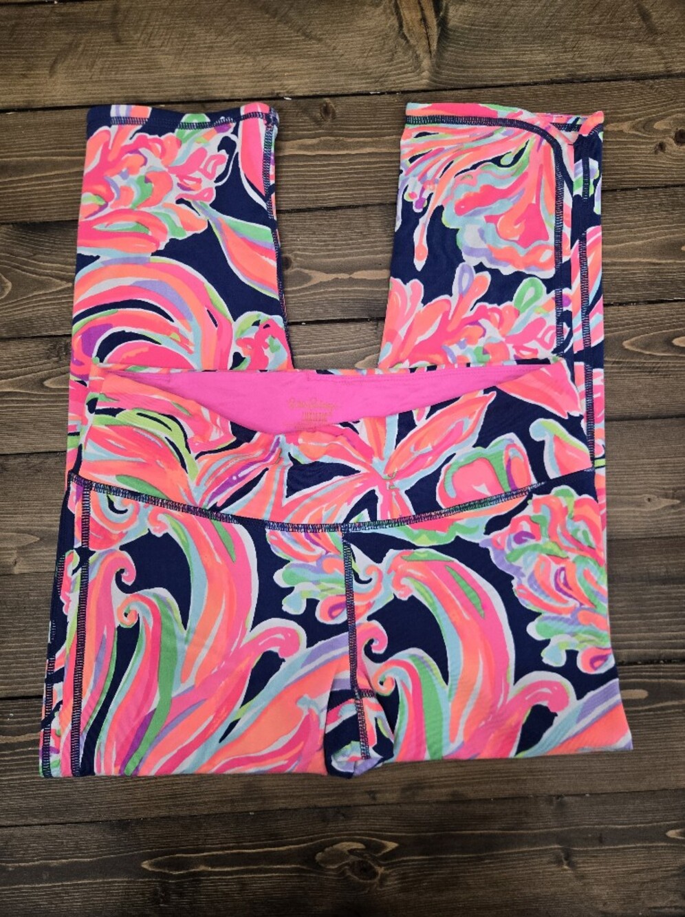 Womens Lilly Pulitzer Luxletic Vibrant Floral Leggings Size Medium